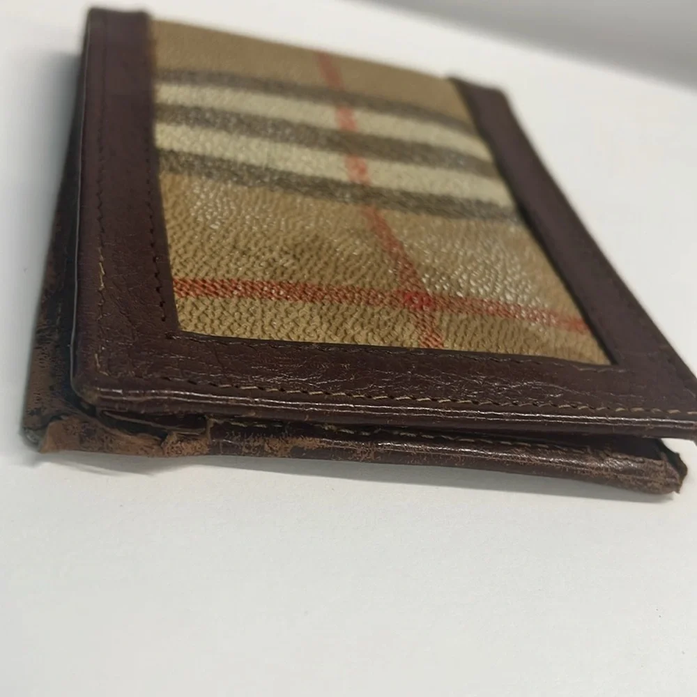 Burberry Vintage Bifold Wallet Nova Check Brown